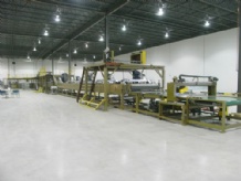 海棉連續(xù)發(fā)泡貼合機美國客戶現場